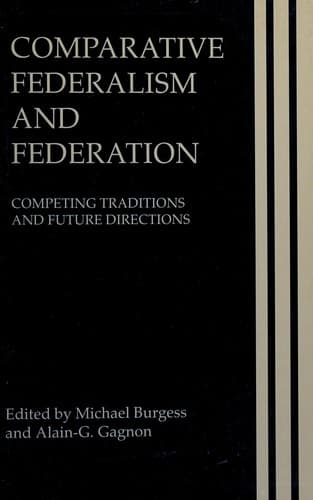 Tapa de Comparative federalism and federation