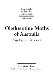Tapa de Olethreutine Moths of Australia (Monographs on Australian Lepidoptera) (Monographs on Australian Lepidoptera)