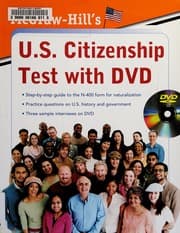 Tapa de McGraw-Hill's U.S. citizenship test with DVD