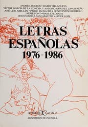 Tapa de Letras Espaolas 1976-1986 (Literatura y Sociedad)