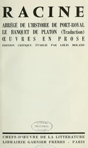 Tapa de Oeuvres complètes de Racine