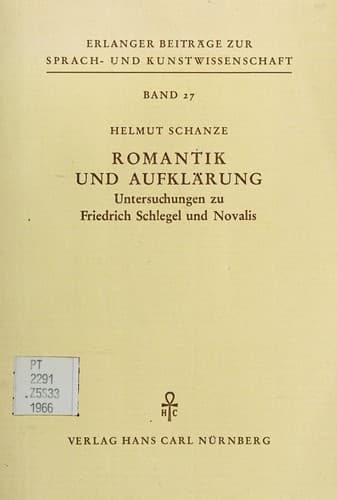 Tapa de Romantik und Aufklärung.