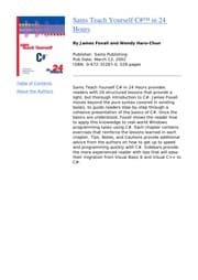 Tapa de Sams teach yourself C# in 24 hours