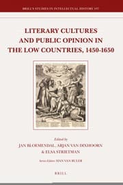Tapa de Literary cultures and public opinion in the Low Countries, 1450-1650
