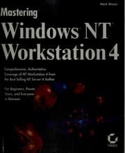 Tapa de Mastering Windows NT Workstation 4