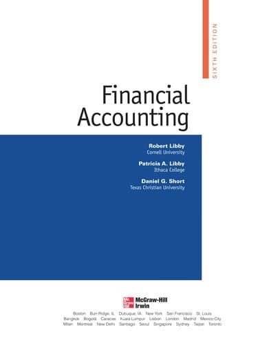 Tapa de Financial accounting