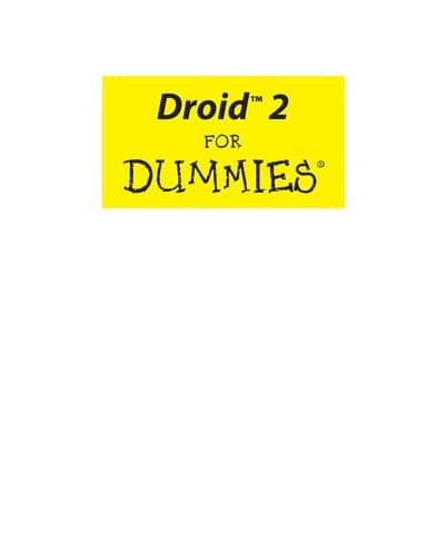 Tapa de Droid 2 for dummies