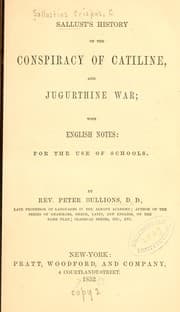 Tapa de Sallust's history of the Conspiracy of Catiline, and Jugurthine war
