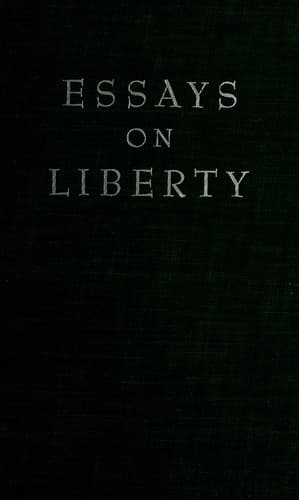Tapa de Essays on liberty