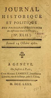 Tapa de Journal historique et politique