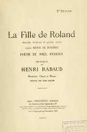 Tapa de La fille de Roland
