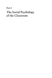 Tapa de The social psychology of the classroom