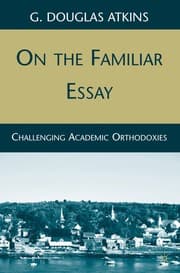 Tapa de On the familiar essay