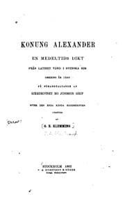 Tapa de Konung Alexander
