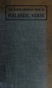 Tapa de The North American book of Icelandic verse
