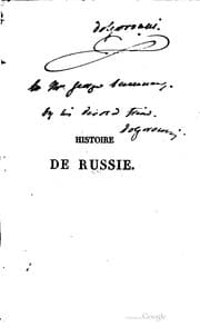 Tapa de Histoire de Russie, d'après les chroniques nationales