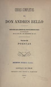Tapa de Obras completas de don Andrés Bello
