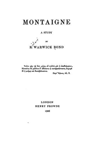 Tapa de Montaigne