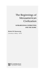 Tapa de The beginnings of Mesoamerican civilization