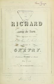 Tapa de Richard Coeur de Lion