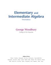 Tapa de Elementary and intermediate algebra
