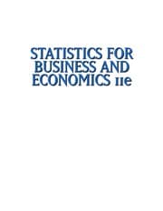 Tapa de Statistics for business and economics