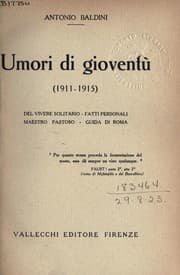 Tapa de Umori di gioventù, (1911-1915)