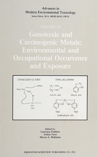 Tapa de Genotoxic and carcinogenic metals