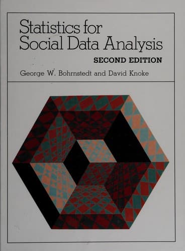 Tapa de Statistics for social data analysis