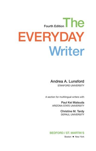 Tapa de The everyday writer