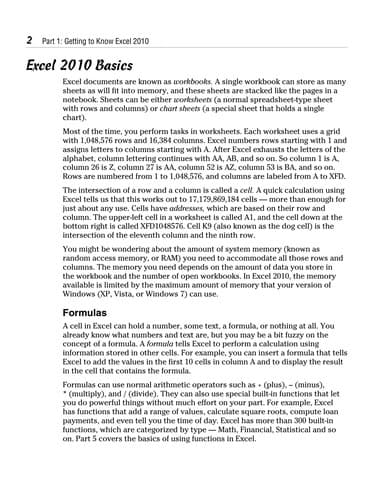 Tapa de Excel 2010 for dummies quick reference