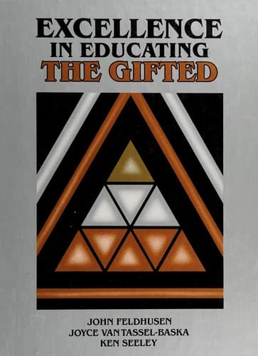Tapa de Excellence in educating the gifted