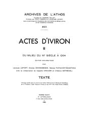 Tapa de Actes d'Iviron, tome 2 (XVI)