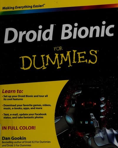 Tapa de Droid Bionic for dummies