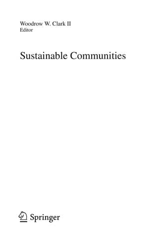 Tapa de Sustainable communities