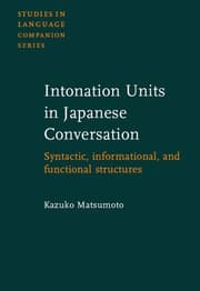Tapa de Intonation units in Japanese conversation