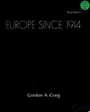 Tapa de Europe since 1914