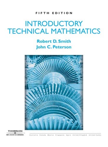 Tapa de Introductory technical mathematics