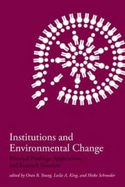 Tapa de Institutions and environmental change