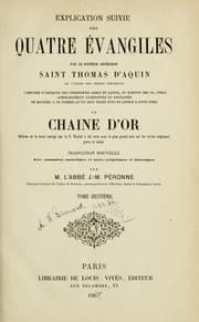 Tapa de Explication suivie des quatres évangiles...appelée à juste titre La chaîne d'or
