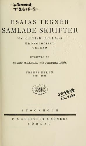 Tapa de Samlade skrifter