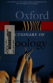 Tapa de A dictionary of zoology
