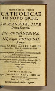 Tapa de Progressus fidei Catholicae in Nouo Orbe