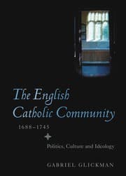 Tapa de The English Catholic community, 1688-1745