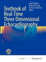 Tapa de Textbook of Real-Time Three Dimensional Echocardiography