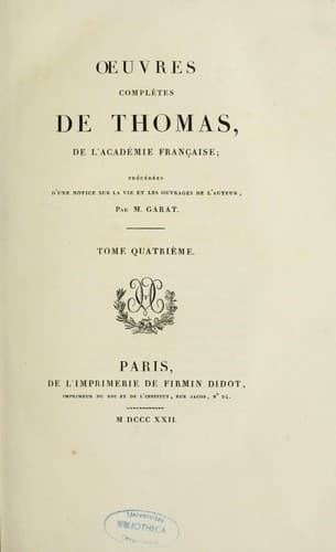 Tapa de Oeuvres complètes