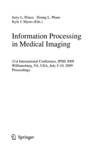 Tapa de Information Processing in Medical Imaging