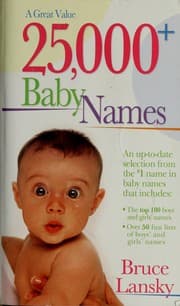 Tapa de 25,000+ baby names