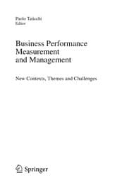 Tapa de Business Performance Measurement and Management