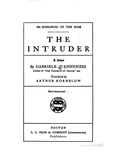 Tapa de The Intruder: A Novel